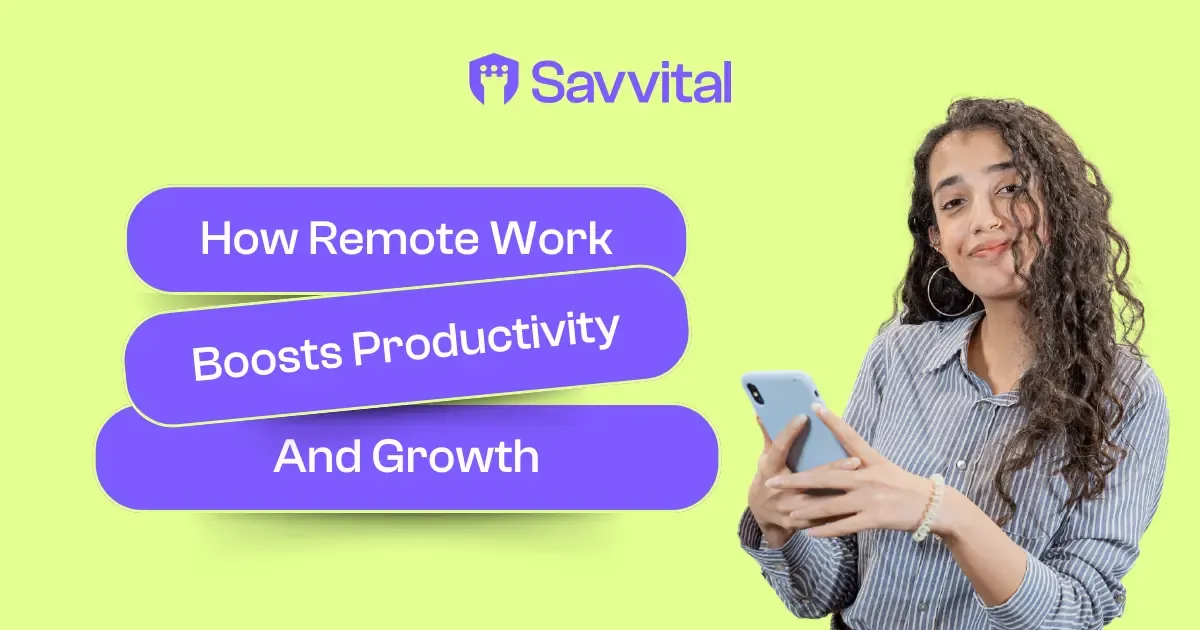 How Remote Work Boosts Productivity and Growth Visual