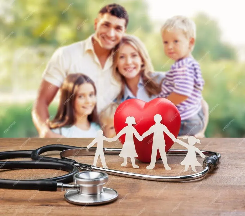 life insurance image with family looking at camera.webp