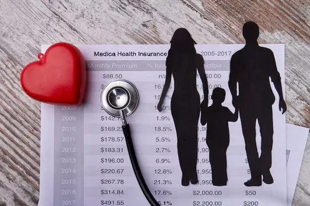 medical insurance bill with a family graphic and a heart on top of it.webp
